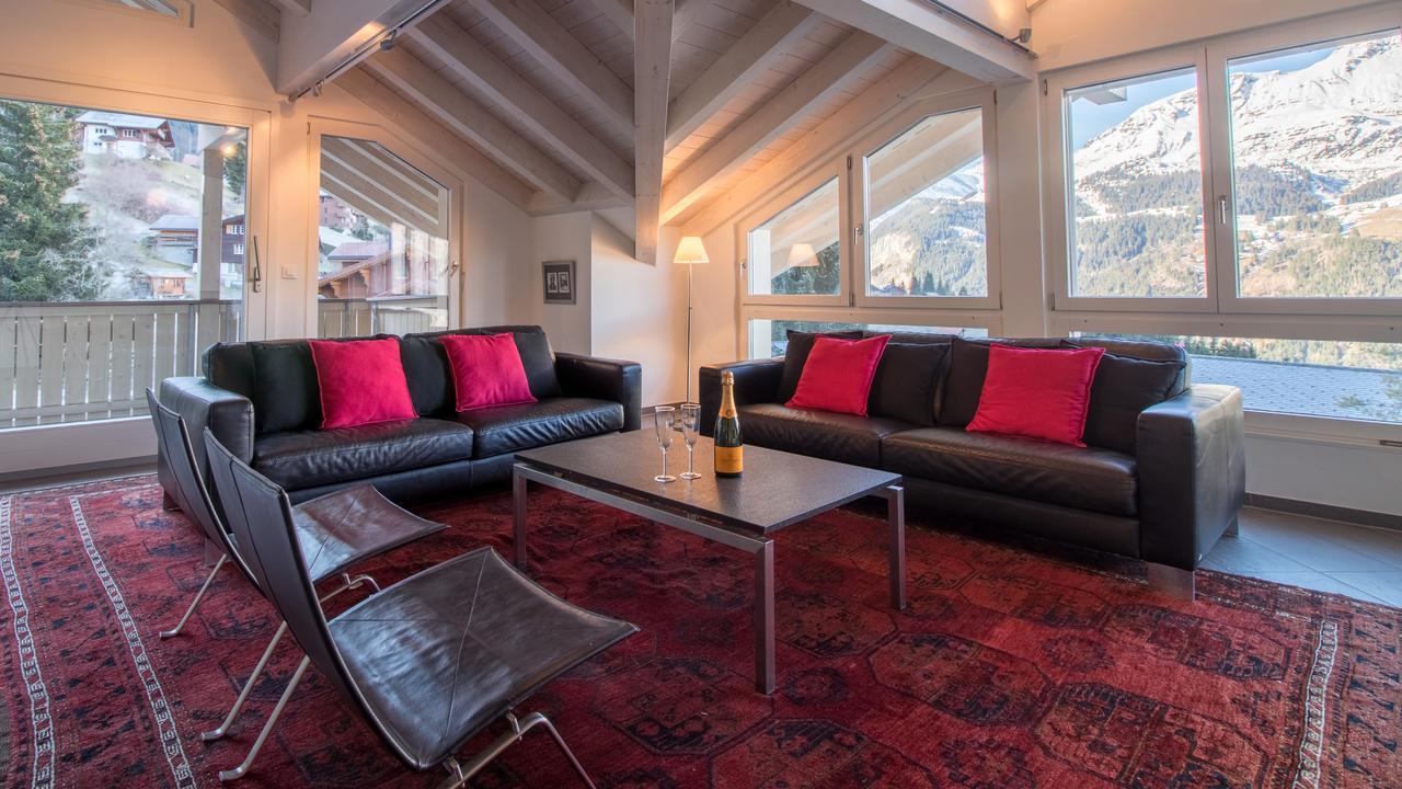 Chalet Brunner Penthouse Wengen Exterior foto